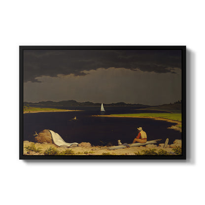 Approaching Thunder Storm, 1859 - Floater Framed Canvas Print