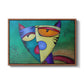 Celestial Cat - Floater Framed Canvas Print