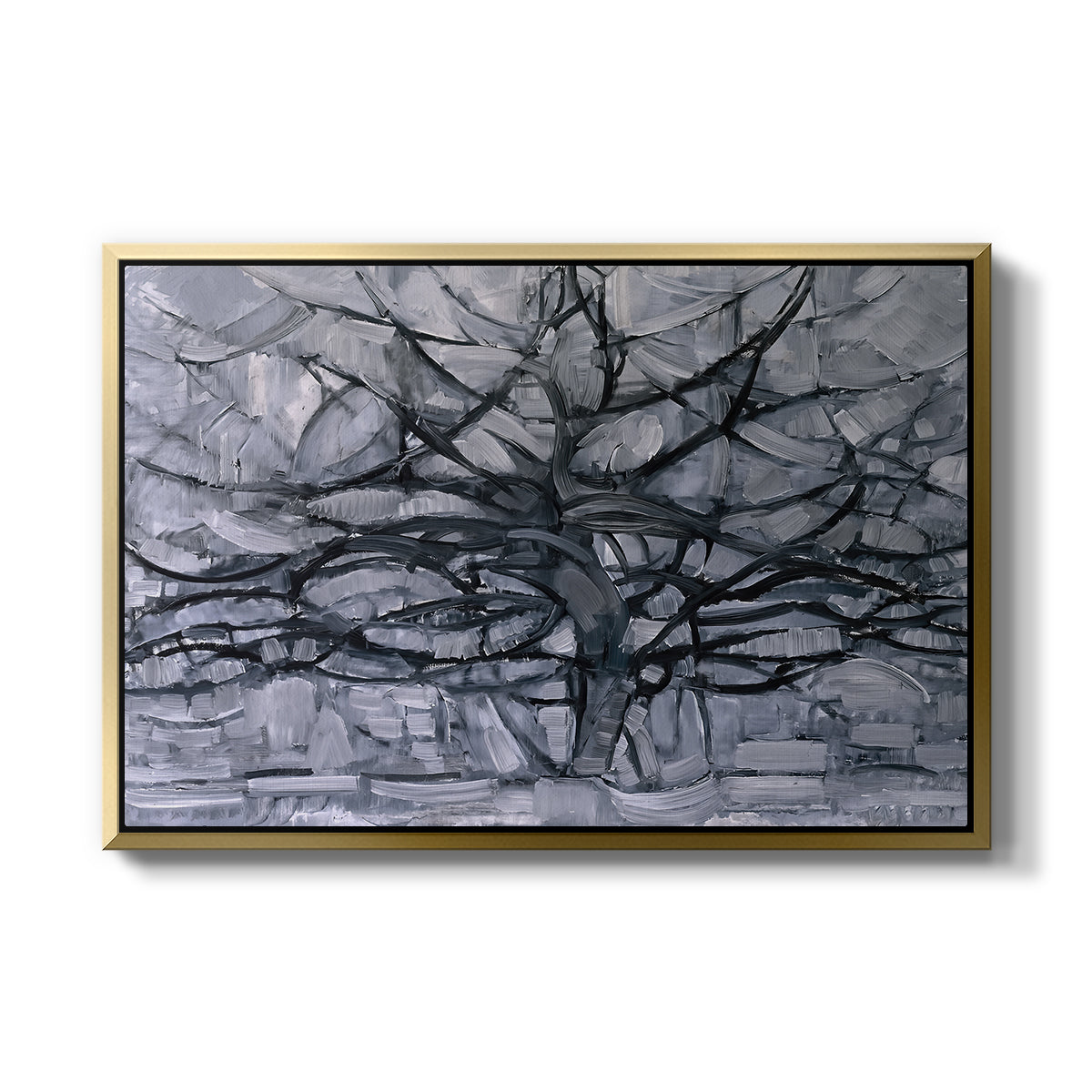 The Gray Tree, 1911 - Floater Framed Canvas Print