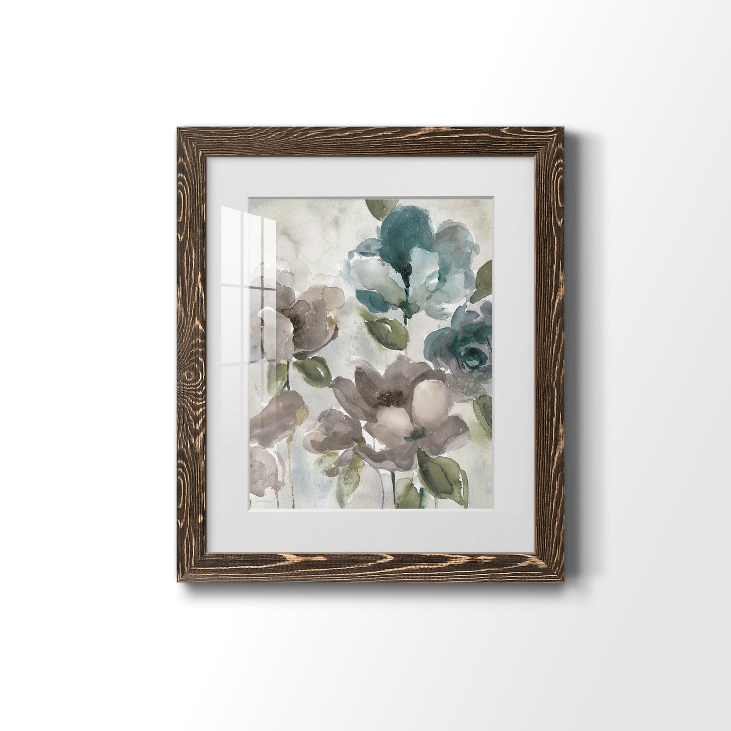 Topaz Garden II - Barnwood Framed Art Print