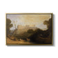Linlithgow Palace, c. 1807 - Floater Framed Canvas Print