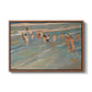Children Playing on the Beach in Valencia, c. 1908 - Floater Framed Canvas Print