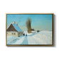 Shoveling Snow on a Beautiful Winter Day, c. 1898 - Floater Framed Canvas Print