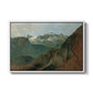 The Dachstein from the Plassen near Hallstatt, 1827 - Floater Framed Canvas Print