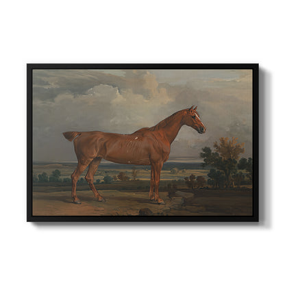 Hunter in a Landscape, 1810 - Floater Framed Canvas Print