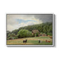 Farm with Grazing Cows (Bondegård med beitende kuer), 1892 - Floater Framed Canvas Print