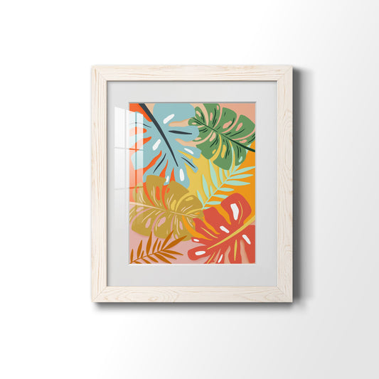 Tropical Foliage I - Barnwood Framed Art Print