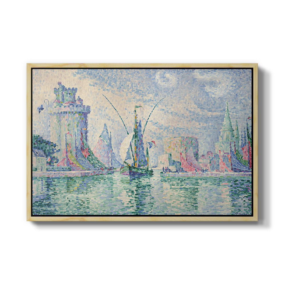 The Green Towers (Les tours vertes, la Rochelle), 1913 - Floater Framed Canvas Print