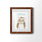 Dream Big Owl - Premium Framed Print - Distressed Barnwood Frame - Ready to Hang