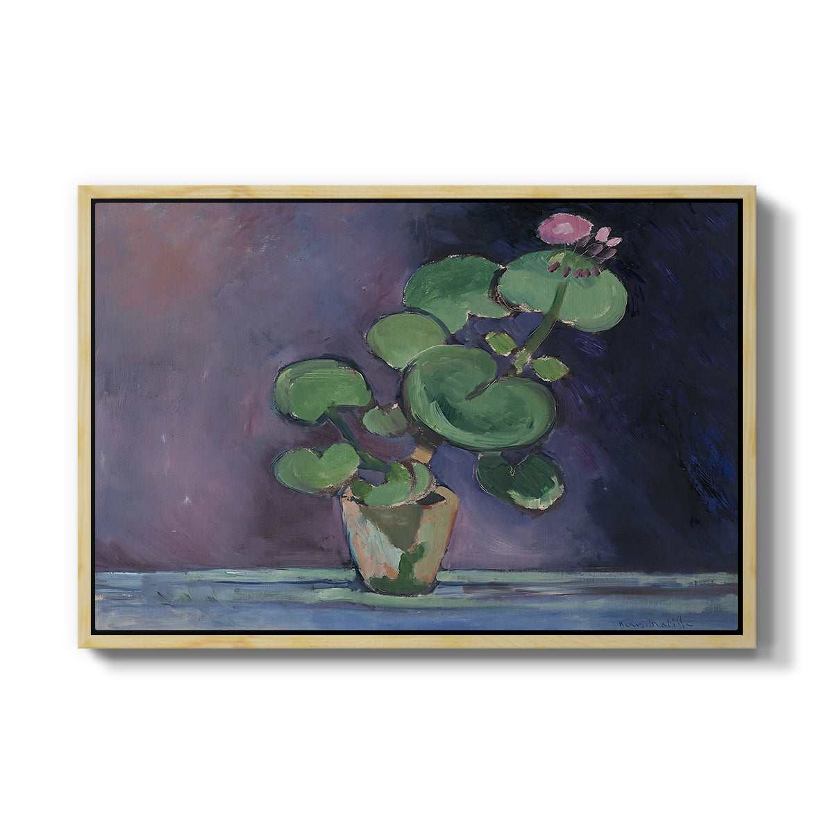 Geranium, 1909 - Floater Framed Canvas Print