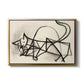 Study of a Cat (Étude de chat), 1946 - Floater Framed Canvas Print