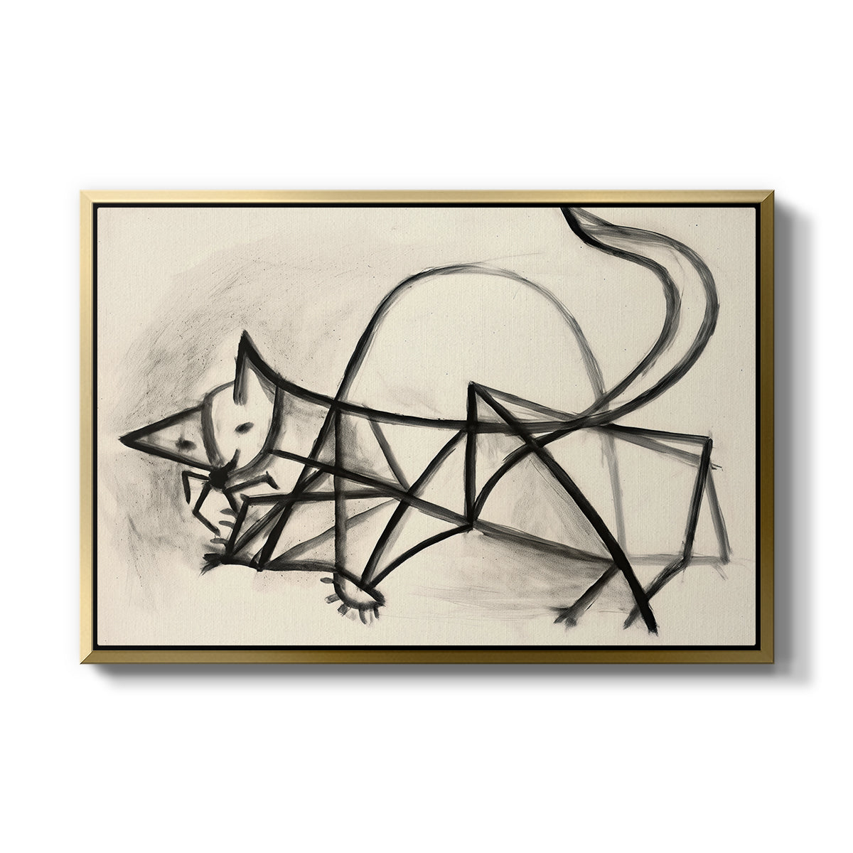 Study of a Cat (Étude de chat), 1946 - Floater Framed Canvas Print