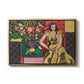Seated Woman with a Vase of Amaryllis, 1941 - Floater Framed Canvas Print