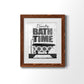 Bath Time - Barnwood Framed Art Print