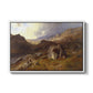 Lledr Valley in Wales, 1864 - Floater Framed Canvas Print