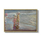 The Three Sisters on the Beach, 1908 - Floater Framed Canvas Print