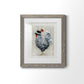 Sunday Best Rooster - Premium Framed Print - Distressed Barnwood Frame - Ready to Hang