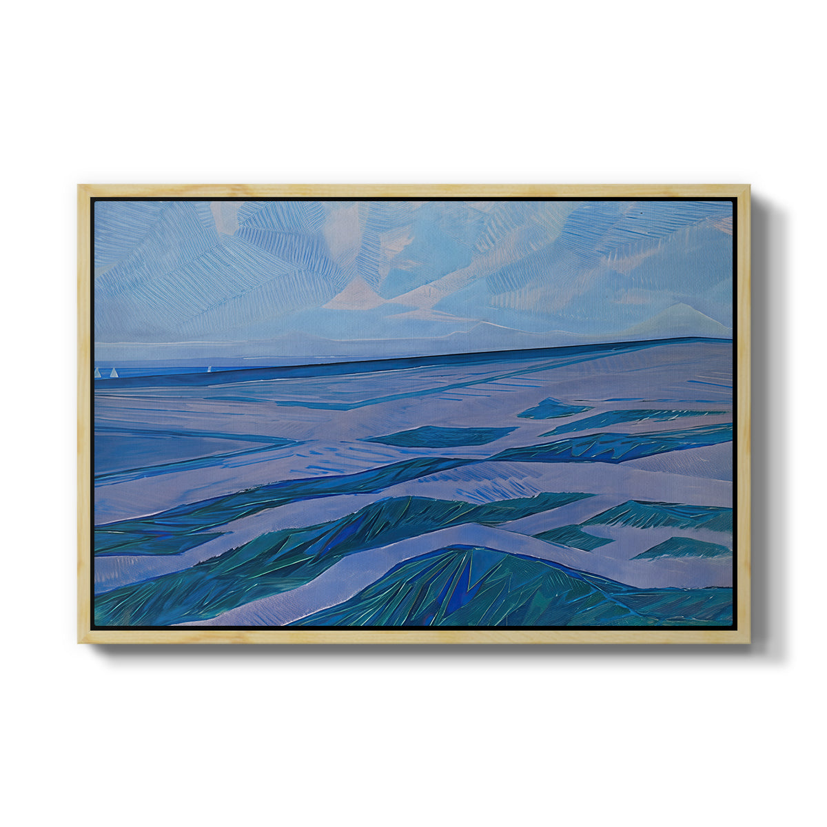 Dune Landscape, 1911 - Floater Framed Canvas Print