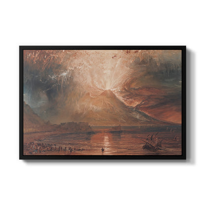 Vesuvius in Eruption, c. 1817 - Floater Framed Canvas Print
