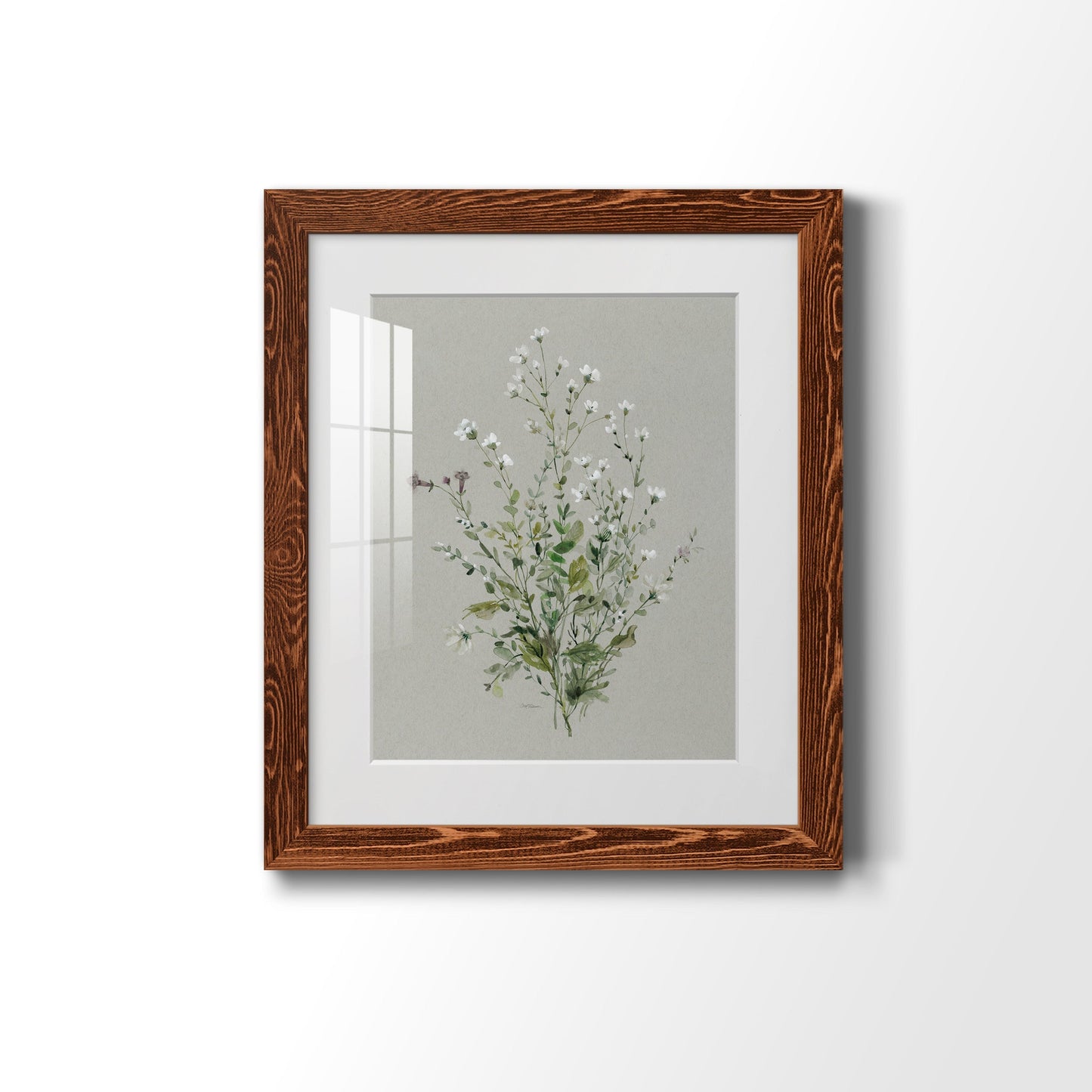 Bouquet of Grace I - Barnwood Framed Art Print