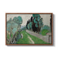 Landscape with Cypresses and Olive Trees near Nice, c. 1918 - Floater Framed Canvas Print