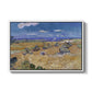 Wheat Field with Reaper, Auvers, 1888 - Floater Framed Canvas Print
