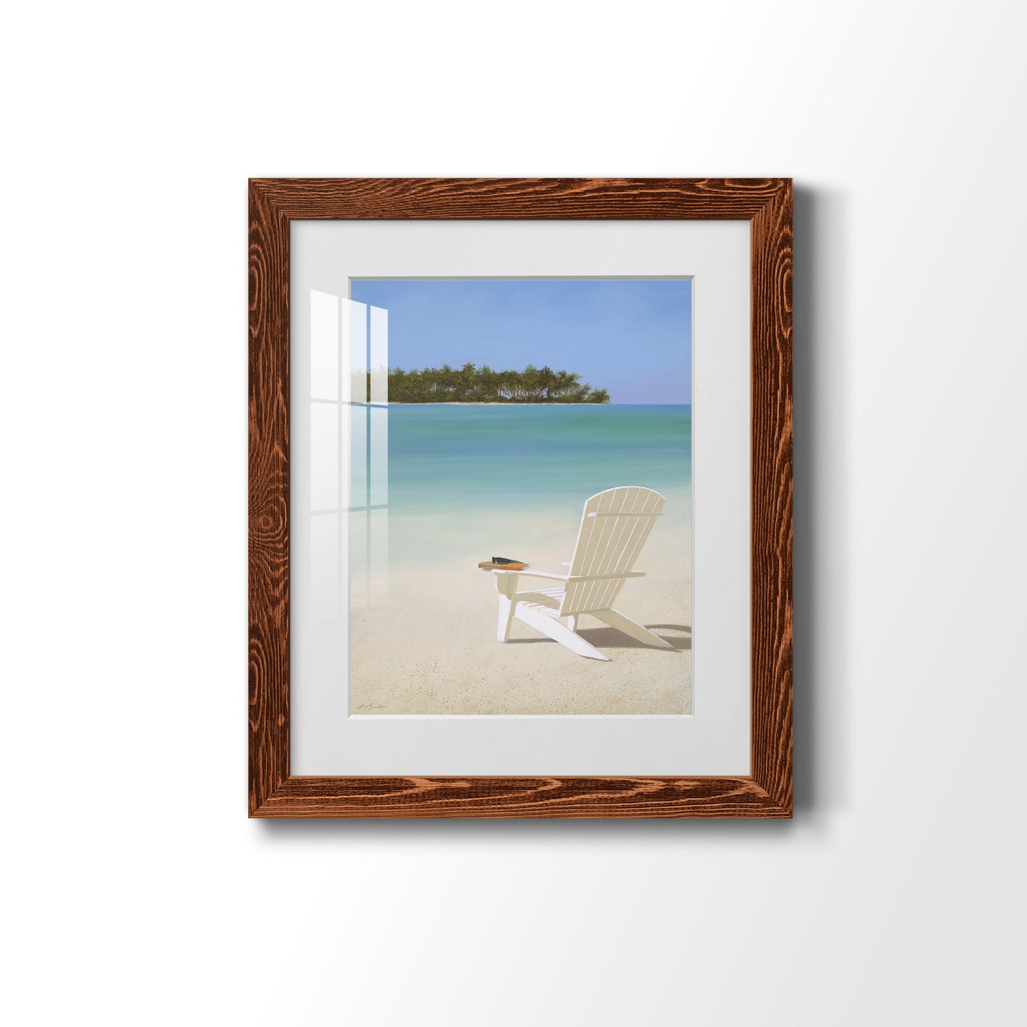 Beachfront Property - Premium Framed Print - Distressed Barnwood Frame - Ready to Hang