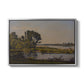 Landscape with a River, 1892 - Floater Framed Canvas Print