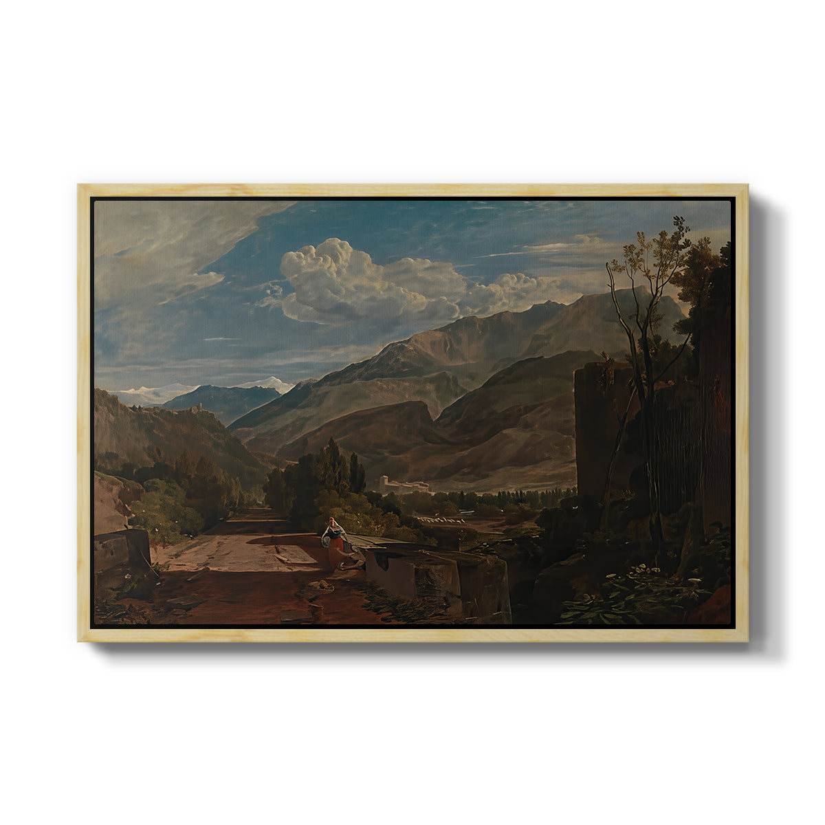 Bonneville, Savoy, 1803 - Floater Framed Canvas Print