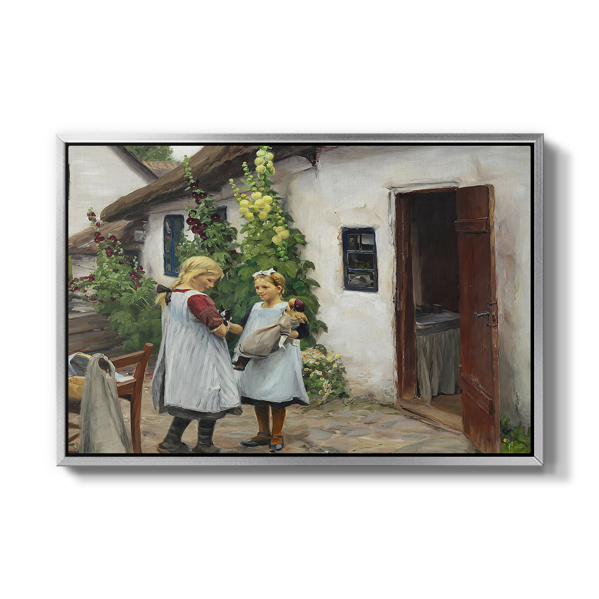 Have You Seen My Kitten?, 1914 - Floater Framed Canvas Print
