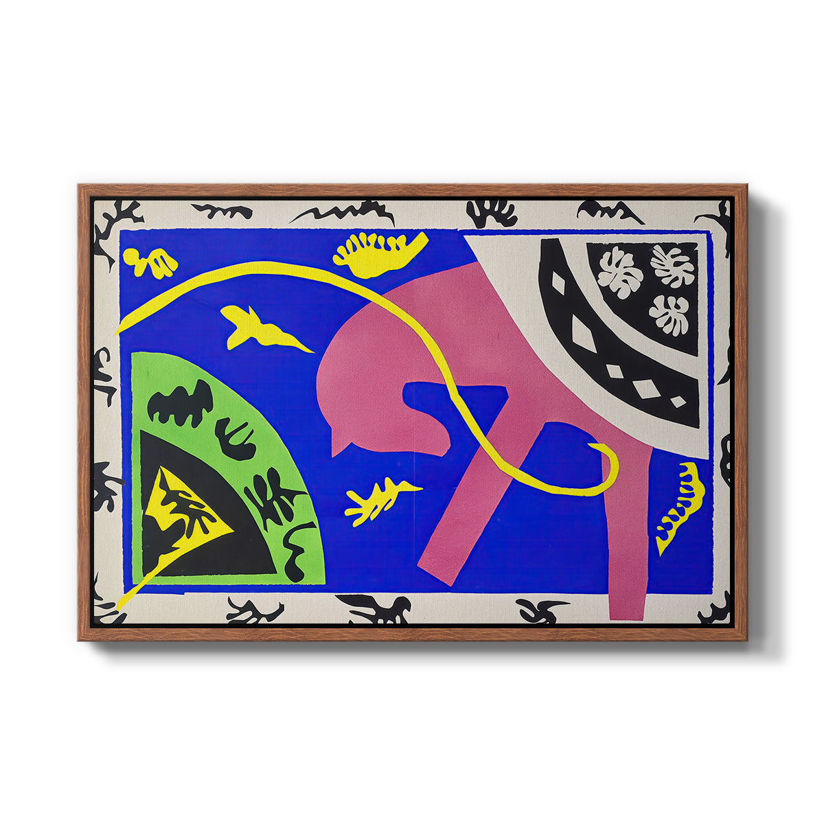 The Horse, the Rider and the Clown, from Jazz, 1947 - Floater Framed Canvas Print