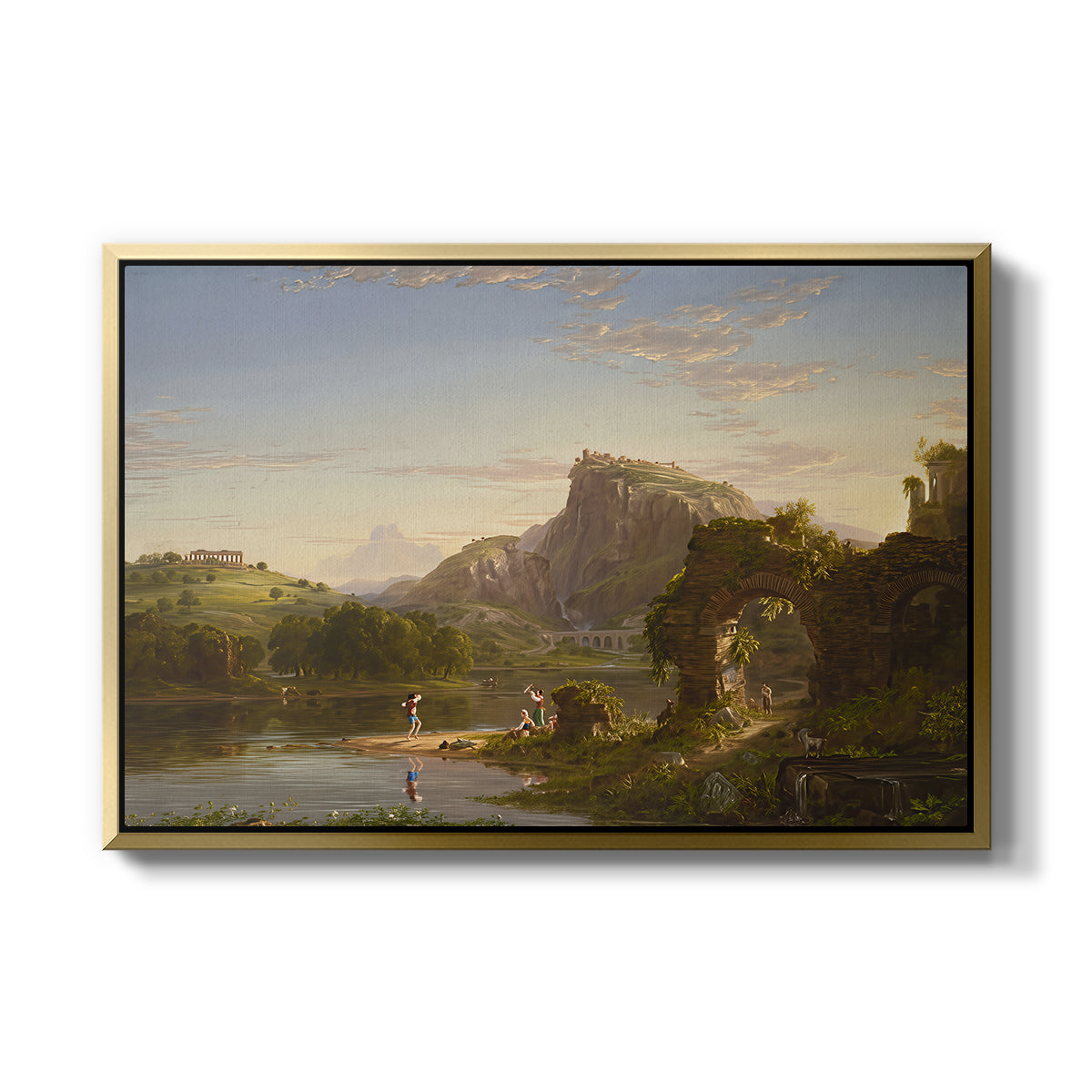 L'Allegro, 1845 - Floater Framed Canvas Print