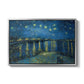 Starry Night Over the Rhône, 1888 - Floater Framed Canvas Print