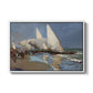 The Beach at Valencia, 1908 - Floater Framed Canvas Print