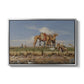 On the Banks of the Nile, Upper Egypt, 1876 - Floater Framed Canvas Print