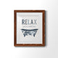Palm Bath I - Barnwood Framed Art Print