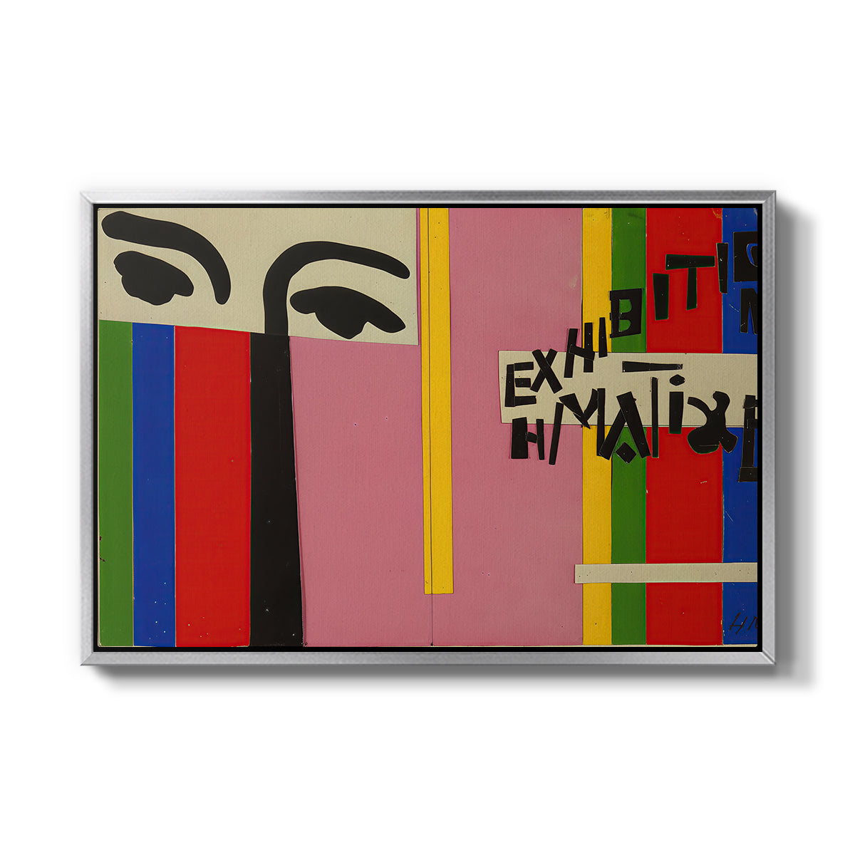 Design for Cover of Exhibition Catalogue, 1951 - Floater Framed Canvas Print