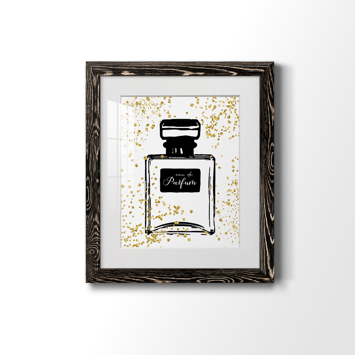 Glitter Perfume II - Premium Framed Print - Distressed Barnwood Frame - Ready to Hang