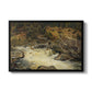 Waterfall in Hallingdal, 1848 - Floater Framed Canvas Print
