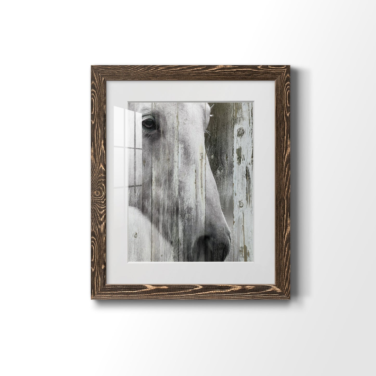 Contemplation - Barnwood Framed Art Print