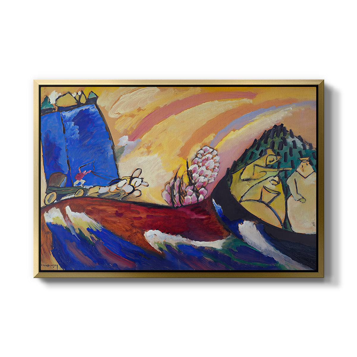 Painting with Troika, 1911 - Floater Framed Canvas Print