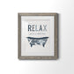 Palm Bath I - Barnwood Framed Art Print