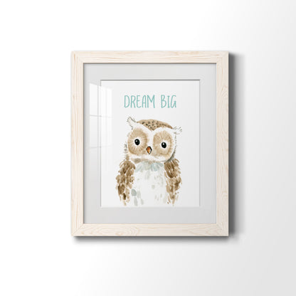 Dream Big Owl - Premium Framed Print - Distressed Barnwood Frame - Ready to Hang