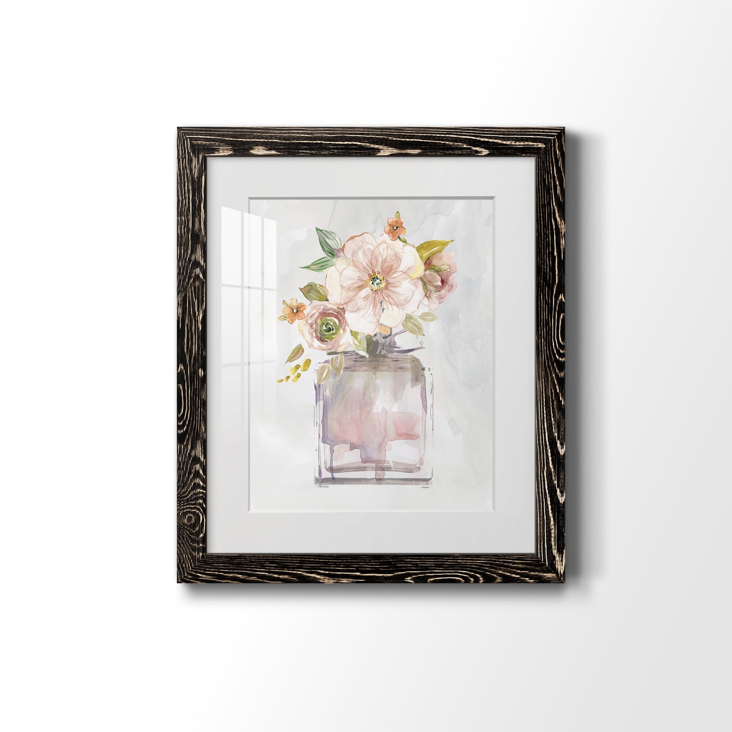 Mini Bouquet I - Premium Framed Print - Distressed Barnwood Frame - Ready to Hang