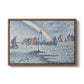 Entrance to the Port of Honfleur, 1899 - Floater Framed Canvas Print