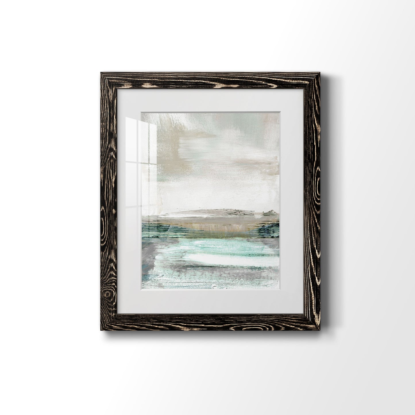 Summer Teal I - Premium Framed Print - Distressed Barnwood Frame - Ready to Hang