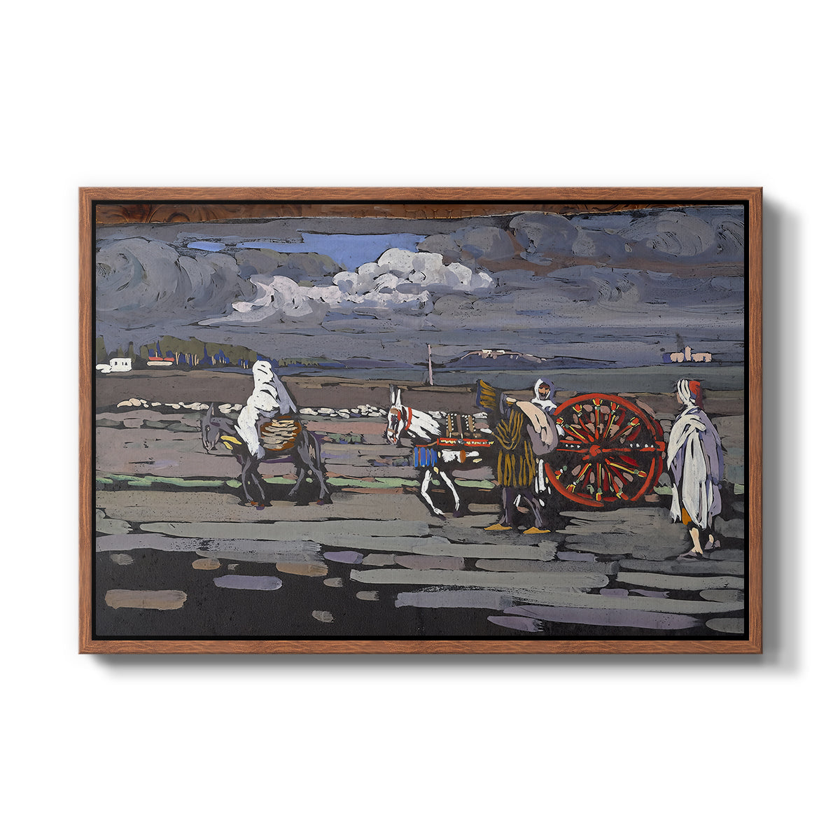Country Road (Landstrasse), 1905 - Floater Framed Canvas Print