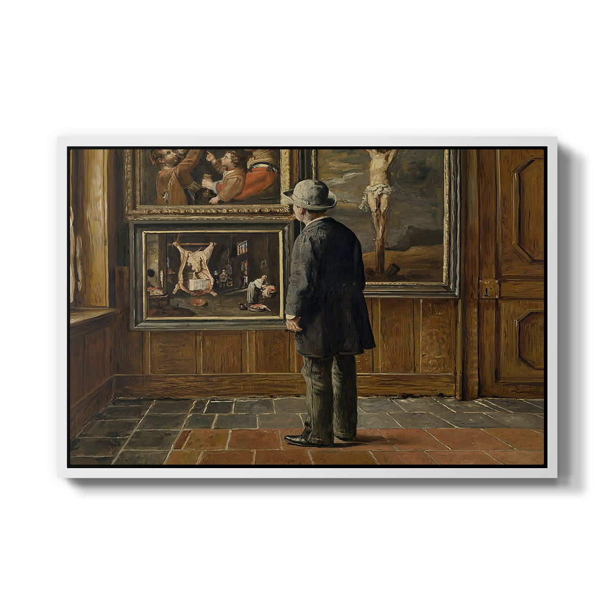 The Picture Lover, 1884 - Floater Framed Canvas Print
