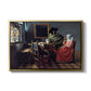 The Glass of Wine, c. 1660 - Floater Framed Canvas Print