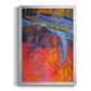 Vibrant Flow I - Modern Framed Canvas Print